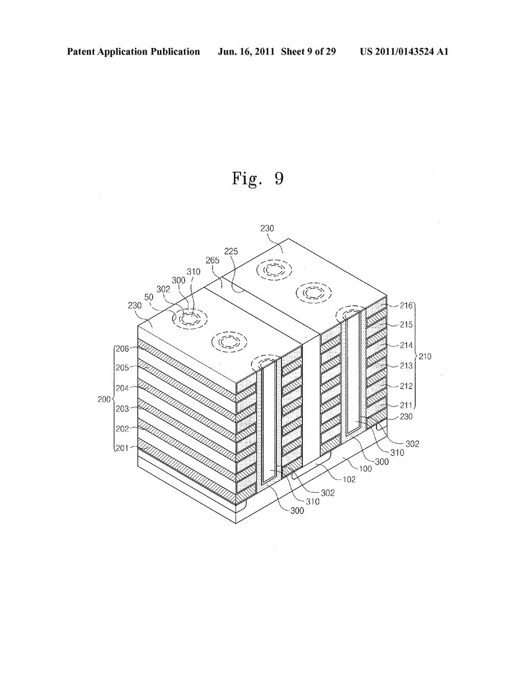 Methods of Manufacturing Rewriteable Three-Dimensional Semiconductor     Memory Devices - diagram, schematic, and image 10