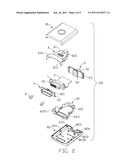 CABLE CONNECTOR ASSEMBLY WITH A FRONT SHELL diagram and image