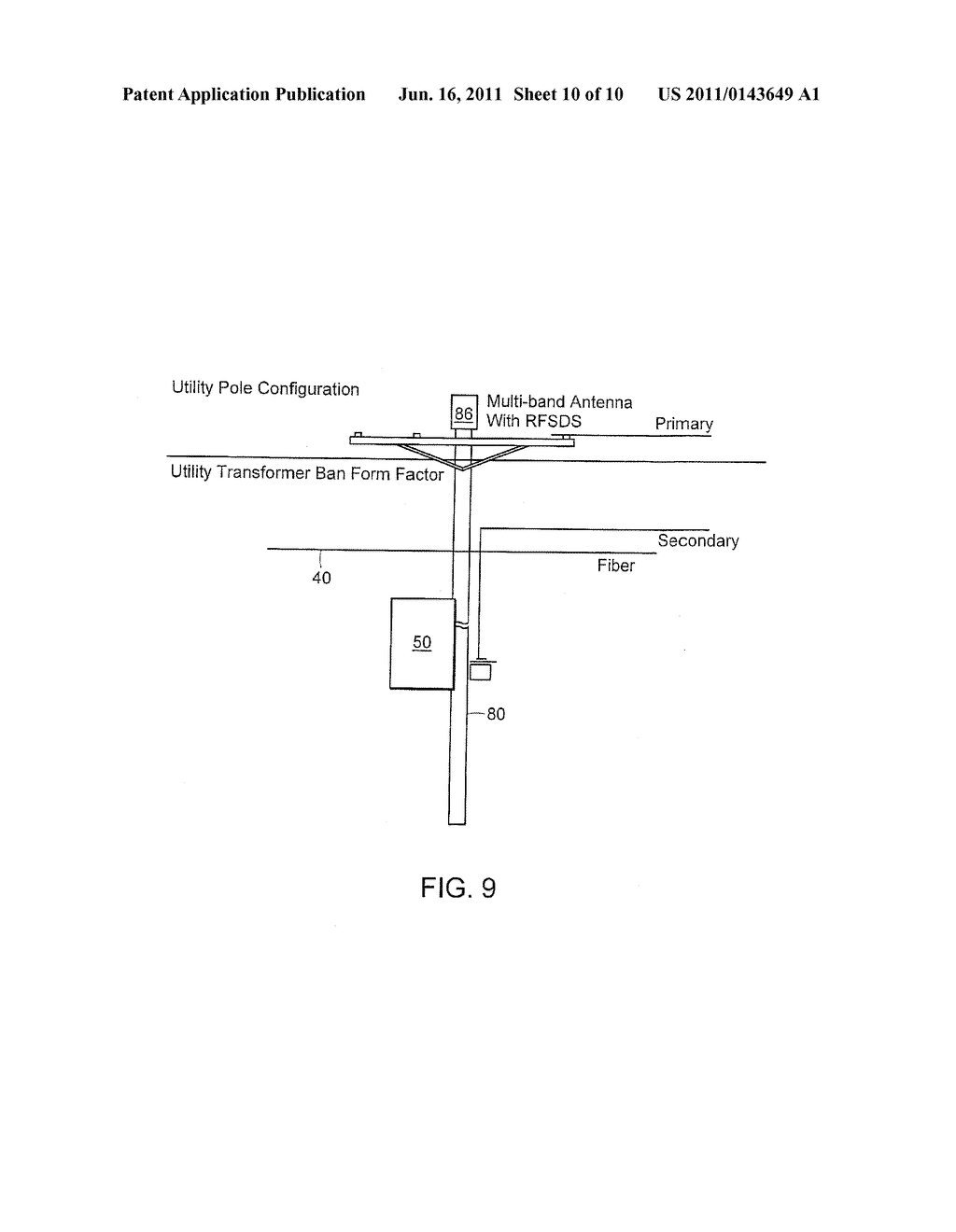 MULTIPROTOCOL ANTENNA SYSTEM FOR MULTIPLE SERVICE PROVIDER-MULTIPLE AIR     INTERFACE CO-LOCATED BASE STATIONS - diagram, schematic, and image 11