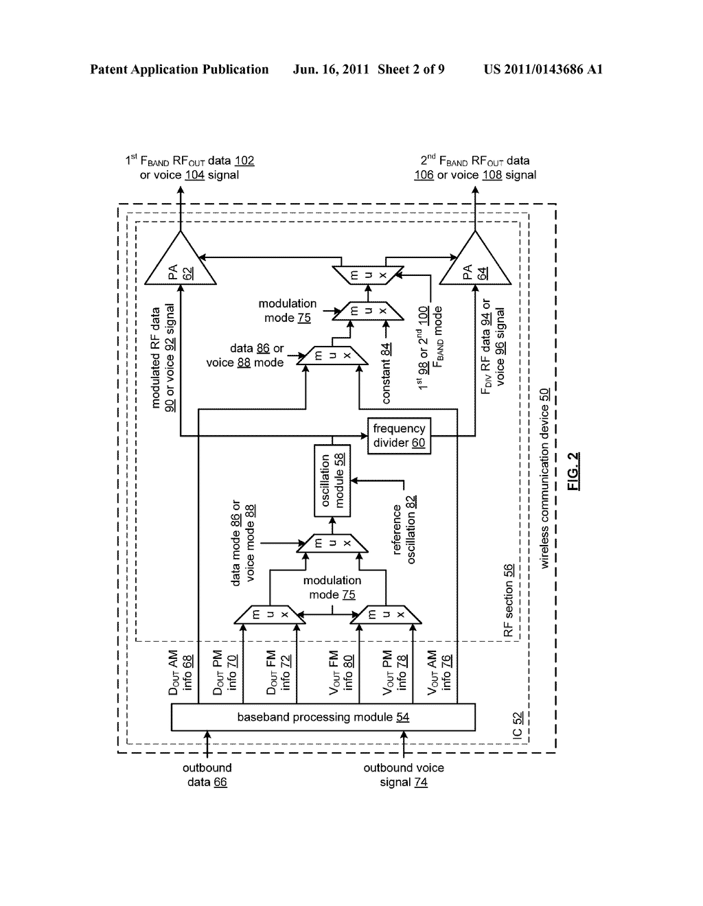 CONFIGURABLE MULTIPLE MODE RFIC - diagram, schematic, and image 03