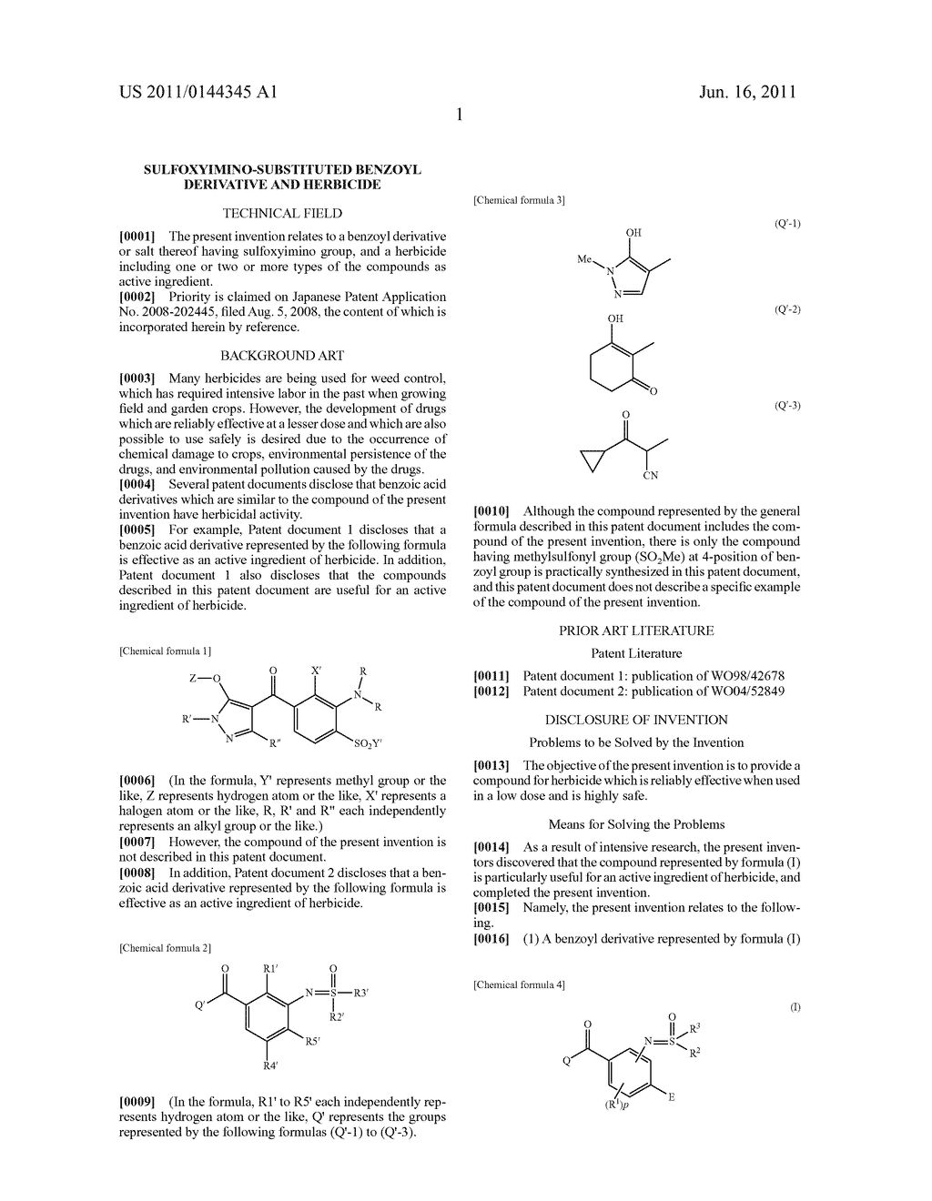 SULFOXYIMINO-SUBSTITUTED BENZOYL DERIVATIVE AND HERBICIDE - diagram, schematic, and image 02