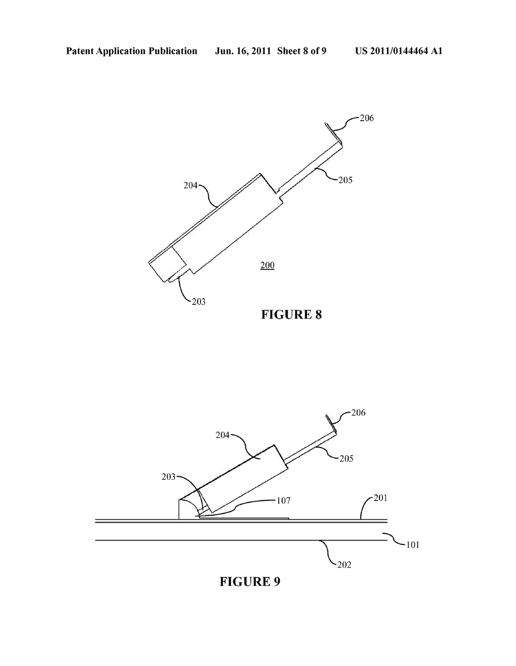 Integrated Transmitter Unit and Sensor Introducer Mechanism and Methods of     Use - diagram, schematic, and image 09