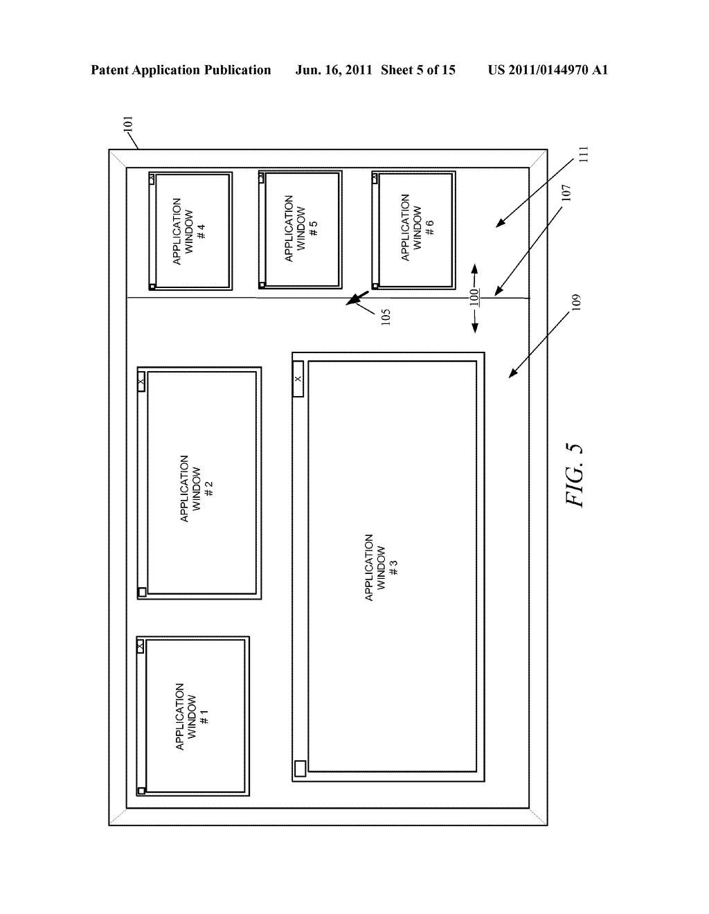 Apparatus and method for partitioning a display surface into a plurality     of virtual display areas - diagram, schematic, and image 06