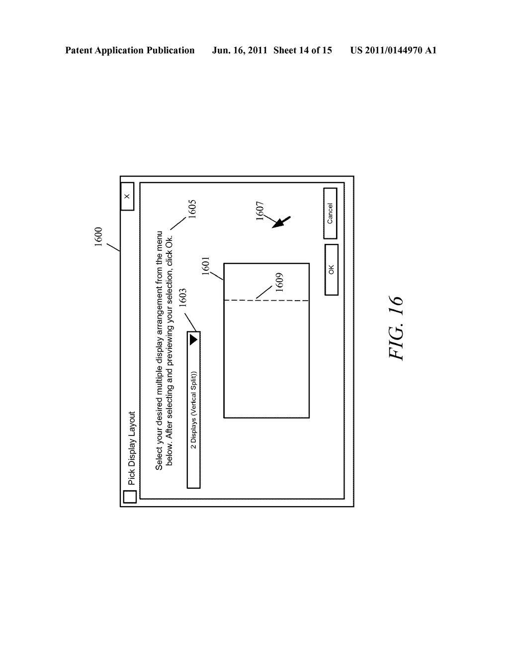 Apparatus and method for partitioning a display surface into a plurality     of virtual display areas - diagram, schematic, and image 15