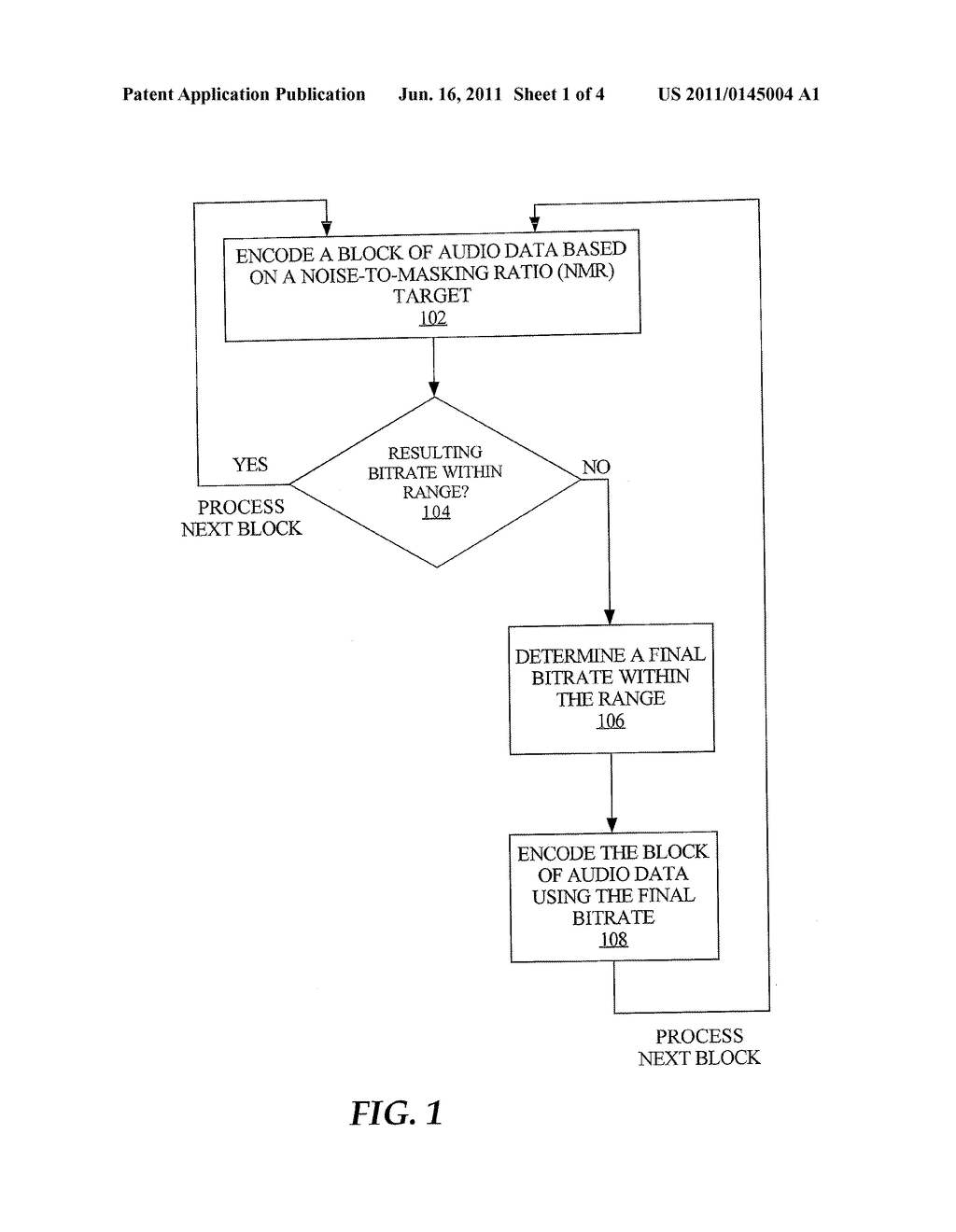 BITRATE CONSTRAINED VARIABLE BITRATE AUDIO ENCODING - diagram, schematic, and image 02