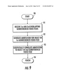 VIDEO PROCESSING SYSTEM GENERATING CORRECTED GEOSPATIAL METADATA FOR A     PLURALITY OF GEOREFERENCED VIDEO FEEDS AND RELATED METHODS diagram and image