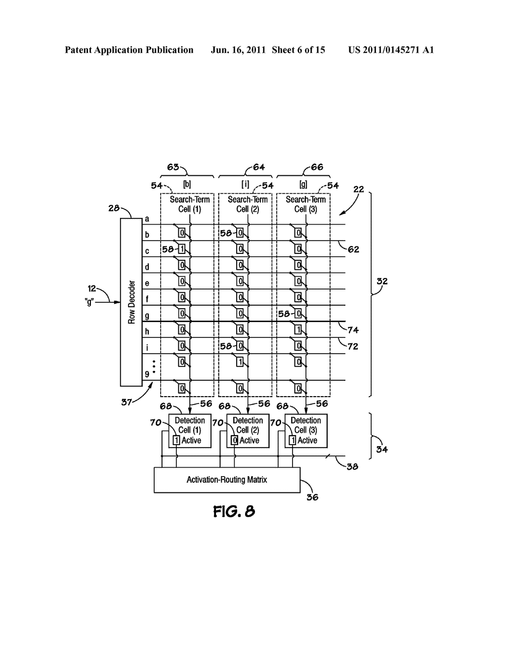 METHODS AND APPARATUSES FOR REDUCING POWER CONSUMPTION IN A PATTERN     RECOGNITION PROCESSOR - diagram, schematic, and image 07