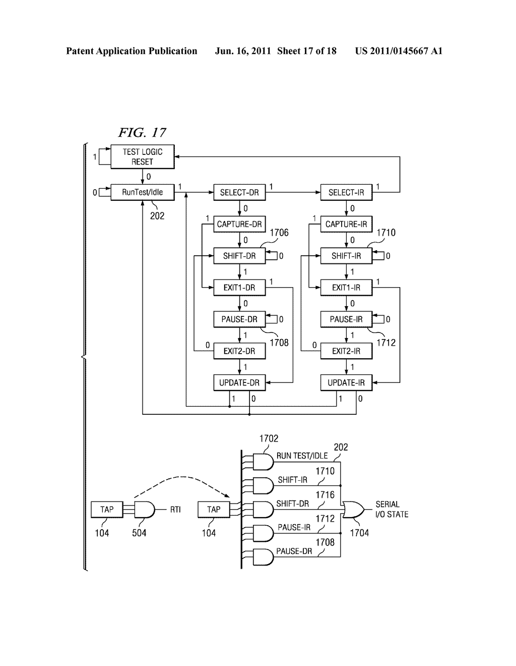 SERIAL I/O USING JTAG TCK AND TMS SIGNALS - diagram, schematic, and image 18