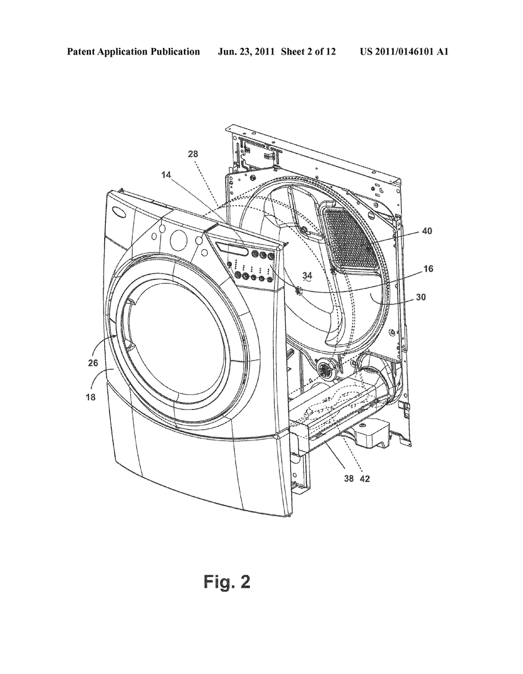 METHOD FOR OPERATING A CLOTHES DRYER USING LOAD TEMPERATURE DETERMINED BY     AN INFRARED SENSOR - diagram, schematic, and image 03