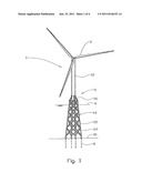 STAYED CONNECTION FOR WIND TURBINE diagram and image