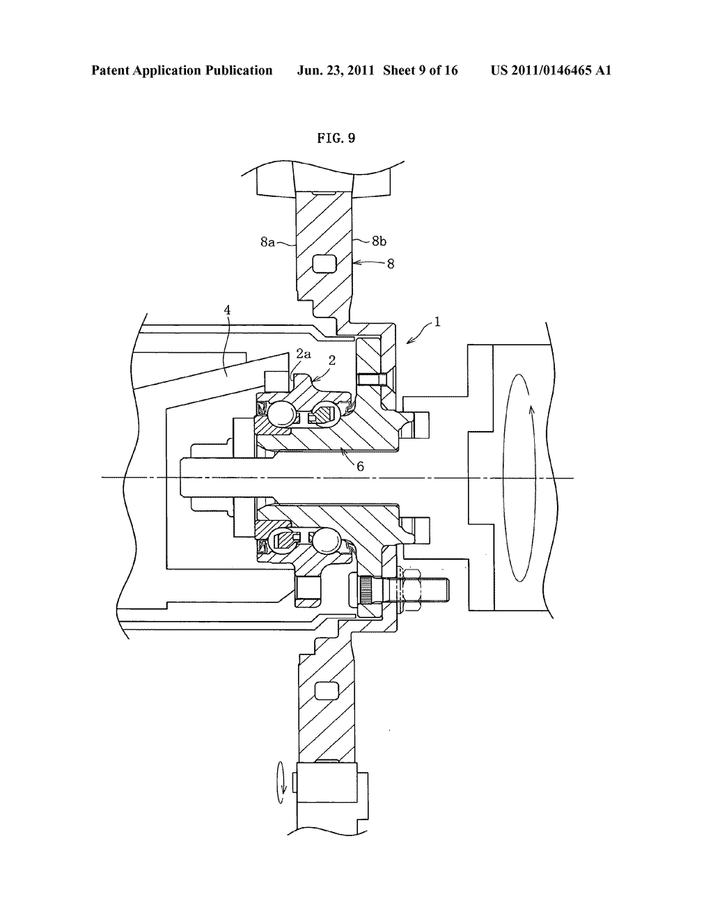 PROCESSING METHOD FOR BRAKE ROTOR-EQUIPED WHEEL BEARING DEVICES - diagram, schematic, and image 10