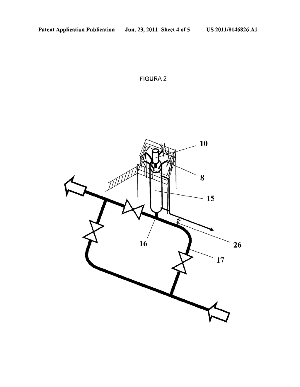 DOSING DEVICE AND PROCEDURE FOR PLUGGING BRANCHES IN FLUID TRANSPORT     CONDUITS BASED ON SAID EQUIPMENT - diagram, schematic, and image 05