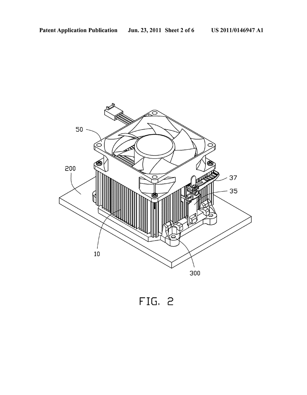 HEAT DISSIPATION DEVICE AND CLIP THEREOF - diagram, schematic, and image 03