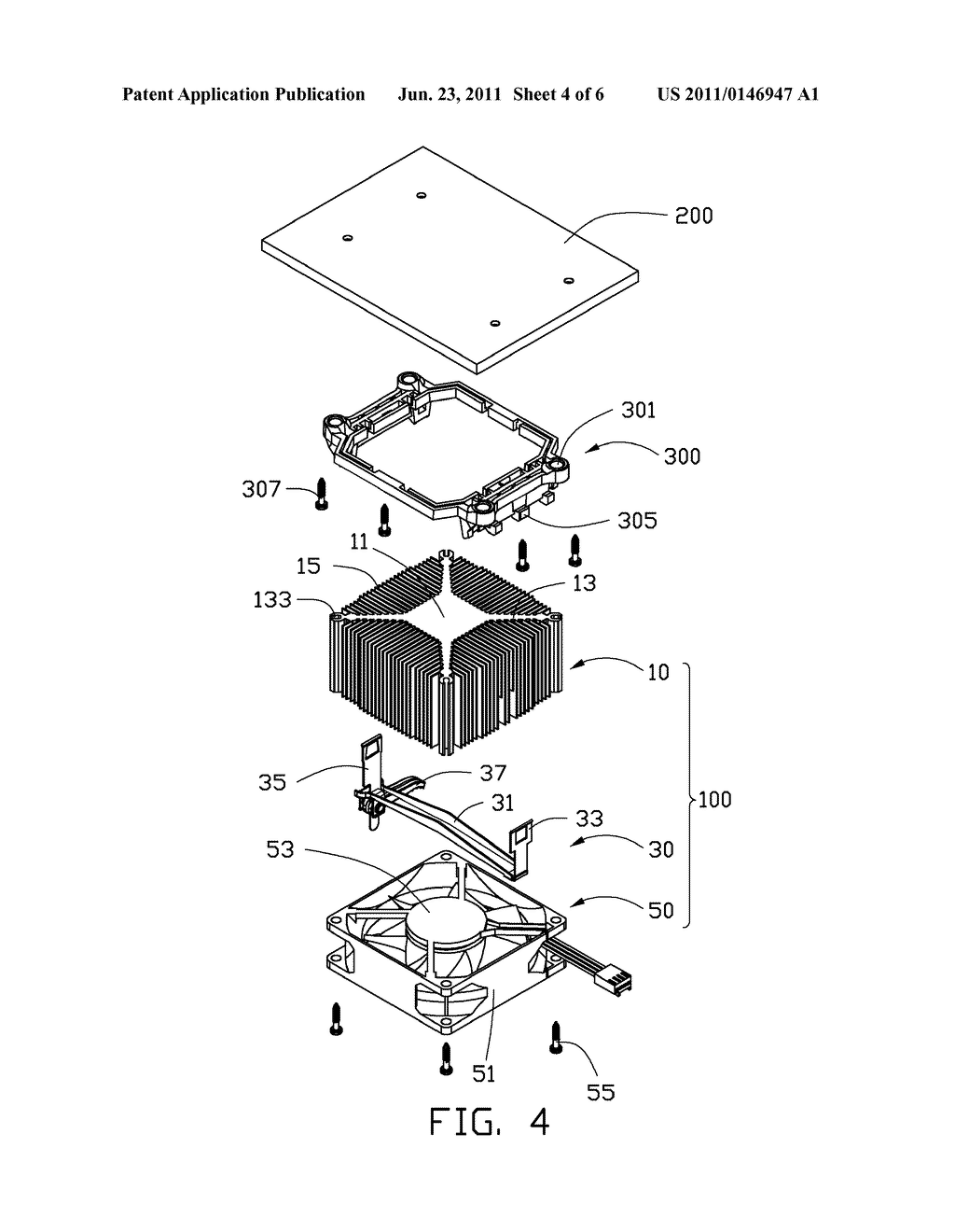 HEAT DISSIPATION DEVICE AND CLIP THEREOF - diagram, schematic, and image 05