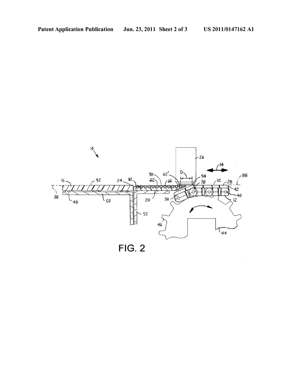 SELF-CLEARING CONVEYOR TRANSFER SYSTEM AND TRANSFER PLATE - diagram, schematic, and image 03