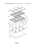 THIN TYPE ILLUMINATED KEYBOARD diagram and image