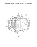 WATERPROOF CAMERA CASE WITH A LOCK MECHANISM diagram and image