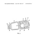 WATERPROOF CAMERA CASE WITH A LOCK MECHANISM diagram and image