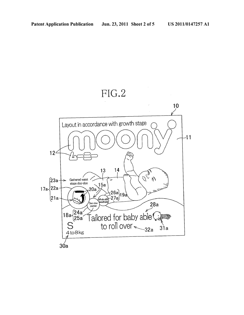 PACKAGE FOR ABSORBENT ARTICLES - diagram, schematic, and image 03