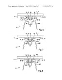 Fastening device for add-on components on mounting rails diagram and image