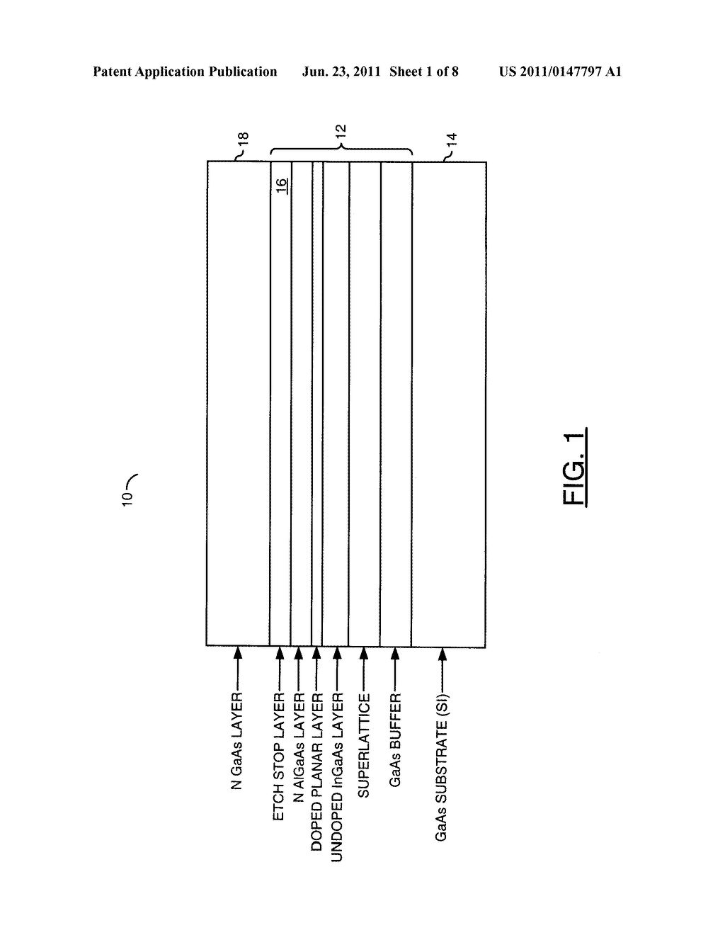 STRUCTURE OF A pHEMT TRANSISTOR CAPABLE OF NANOSECOND SWITCHING - diagram, schematic, and image 02