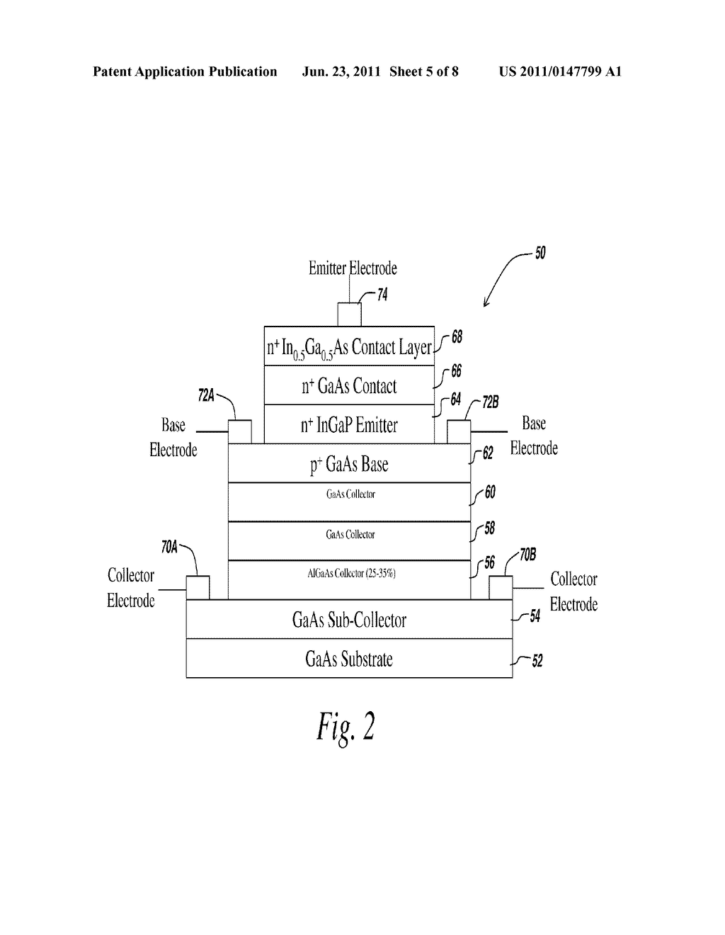 HIGH ON-STATE BREAKDOWN HETEROJUNCTION BIPOLAR TRANSISTOR - diagram, schematic, and image 06