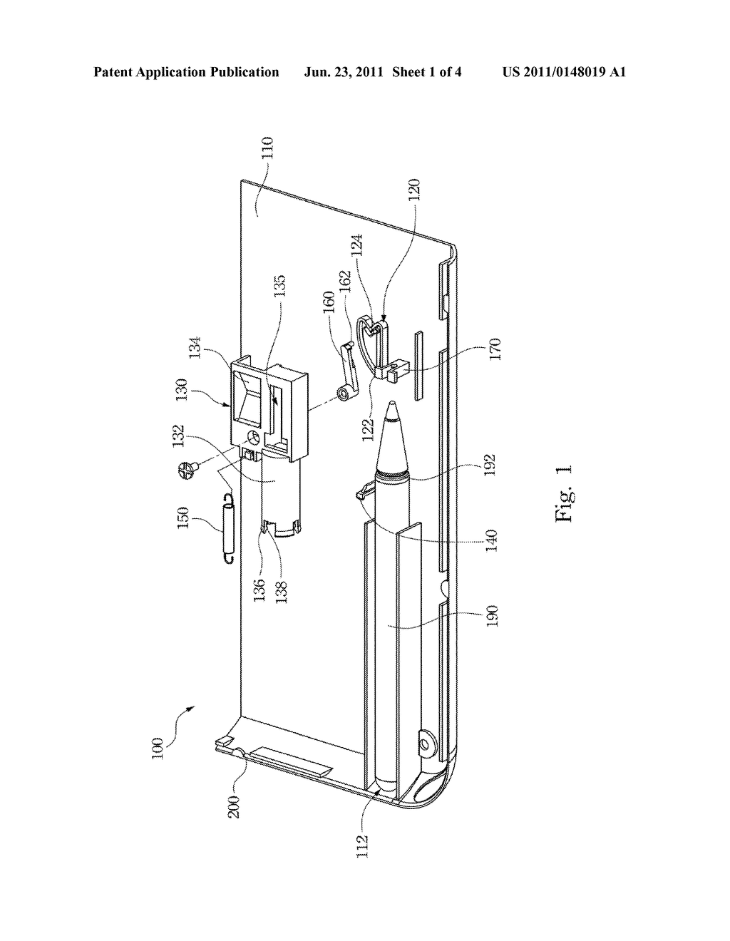 PUSH-PUSH TYPE STYLUS EJECT MECHANISM - diagram, schematic, and image 02