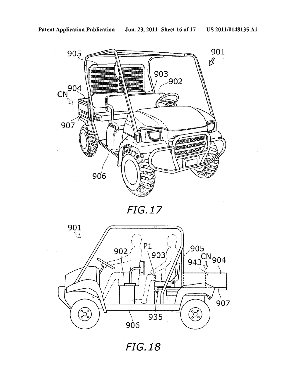 PICK-UP STYLE UTILITY VEHICLE WITH EXPANDABLE CARGO BED - diagram, schematic, and image 17