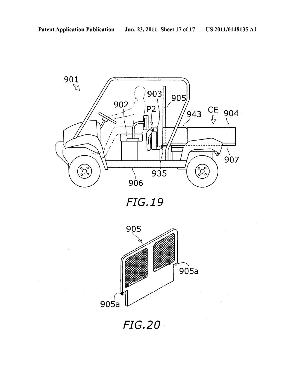 PICK-UP STYLE UTILITY VEHICLE WITH EXPANDABLE CARGO BED - diagram, schematic, and image 18