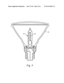 HIGH EFFICIENCY GLASS HALOGEN LAMP WITH INTERFERENCE COATING diagram and image