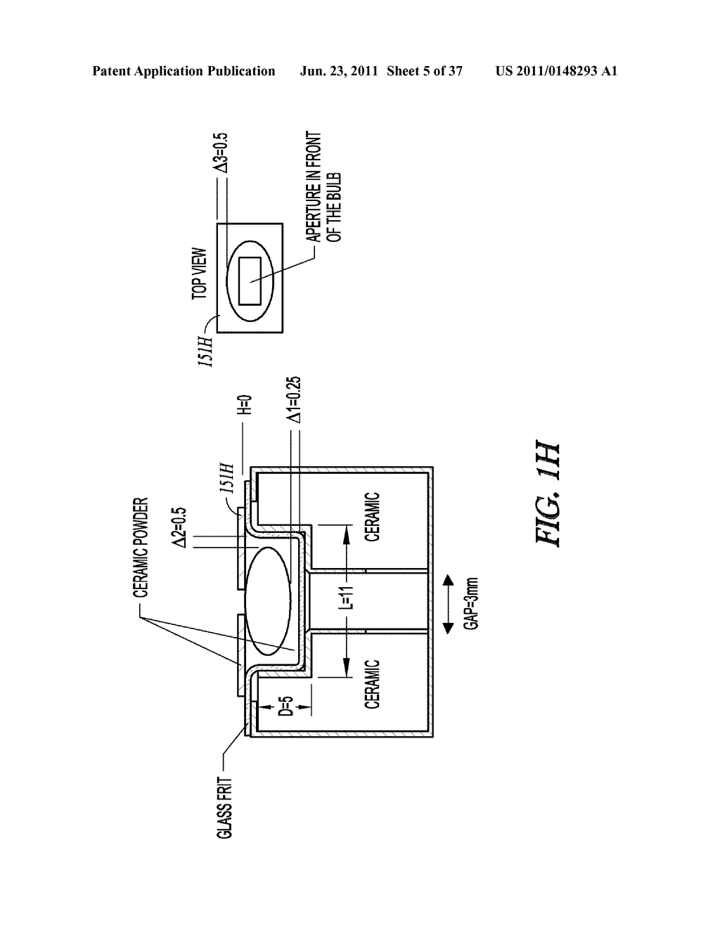 PLASMA LAMP HAVING TUNABLE FREQUENCY DIELECTRIC WAVEGUIDE WITH STABILIZED     PERMITTIVITY - diagram, schematic, and image 06