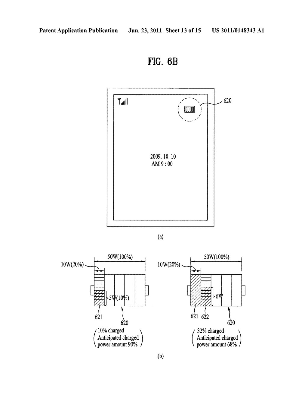 MOBILE TERMINAL AND METHOD FOR NOTIFYING CHARGING STATE THEREOF - diagram, schematic, and image 14