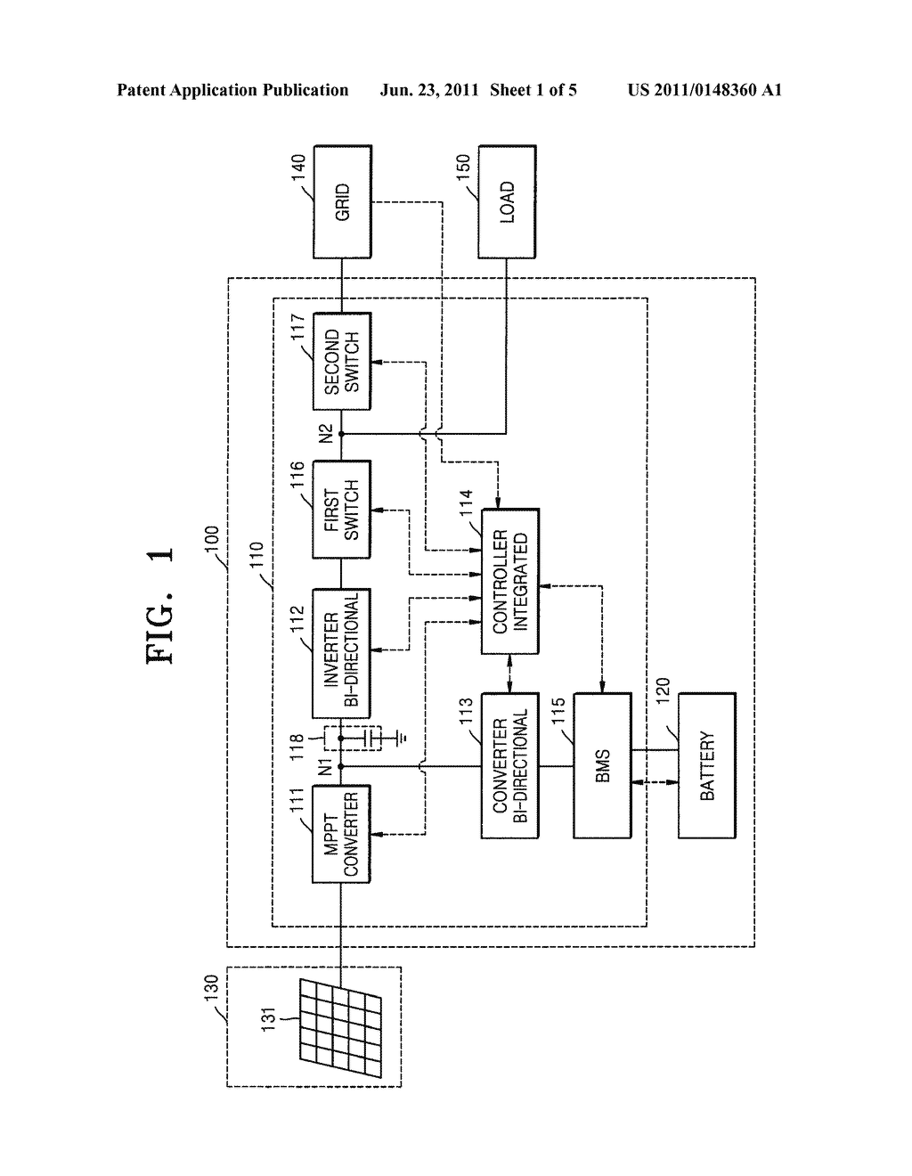 ENERGY STORAGE SYSTEM AND METHOD OF CONTROLLING THE SAME - diagram, schematic, and image 02