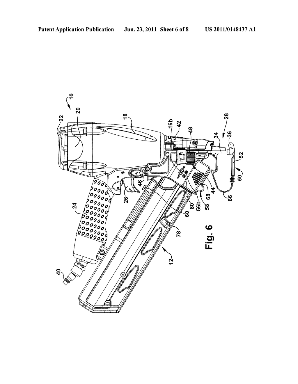 Nailer With Integrated Stud Finder - diagram, schematic, and image 07