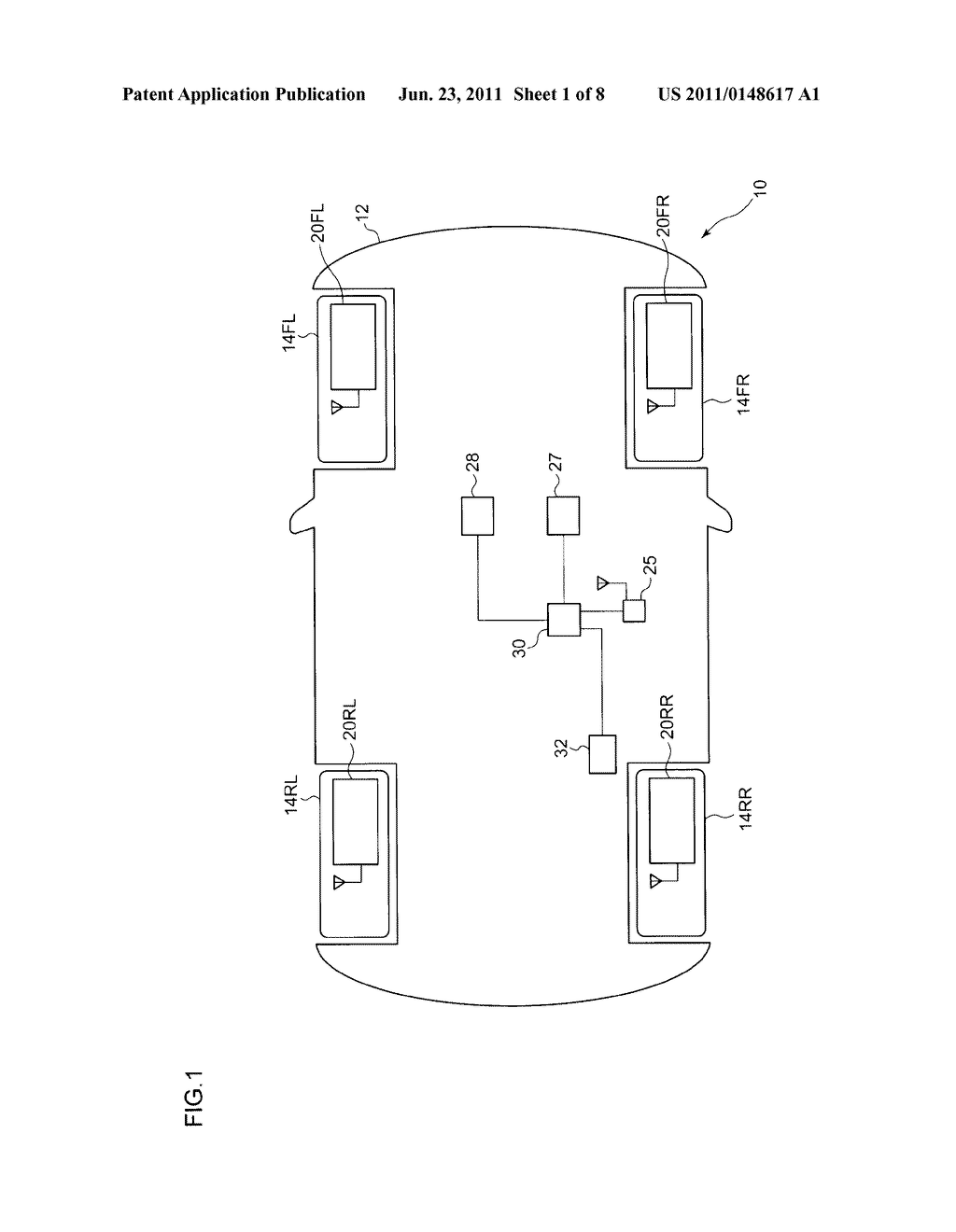 TIRE INFLATION PRESSURE MONITORING APPARATUS - diagram, schematic, and image 02