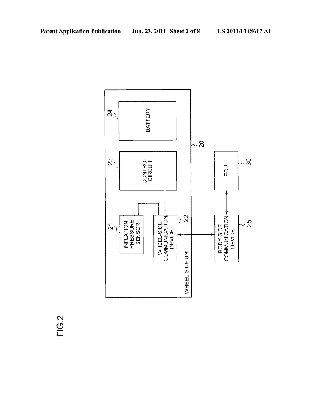 TIRE INFLATION PRESSURE MONITORING APPARATUS - diagram, schematic, and image 03