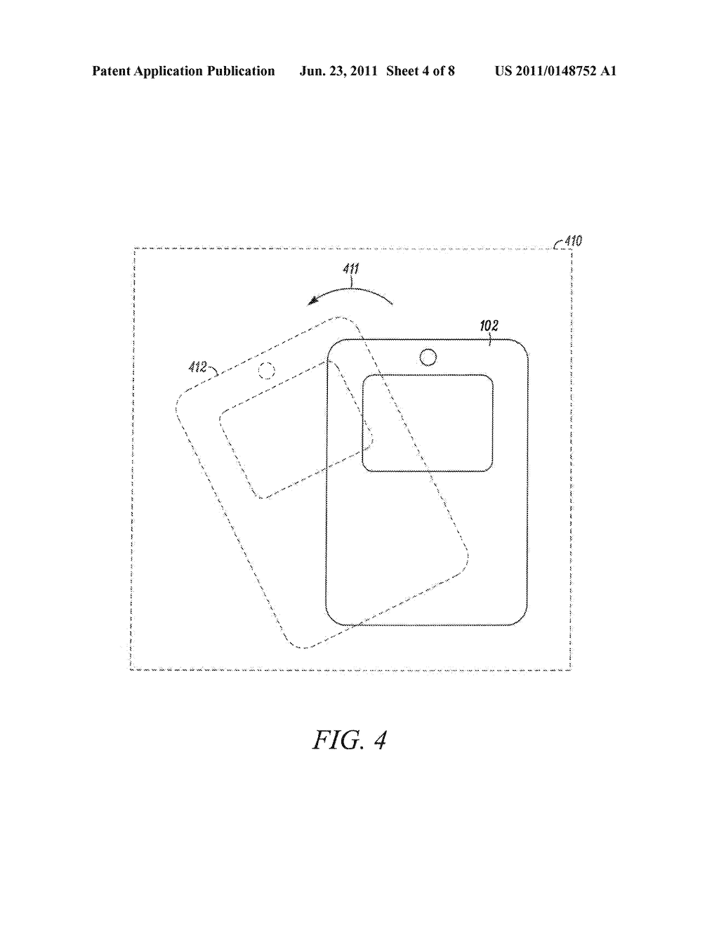 Mobile Device with User Interaction Capability and Method of Operating     Same - diagram, schematic, and image 05