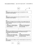 Identifying a characteristic of an individual utilizing facial recognition     and providing a display for the individual diagram and image