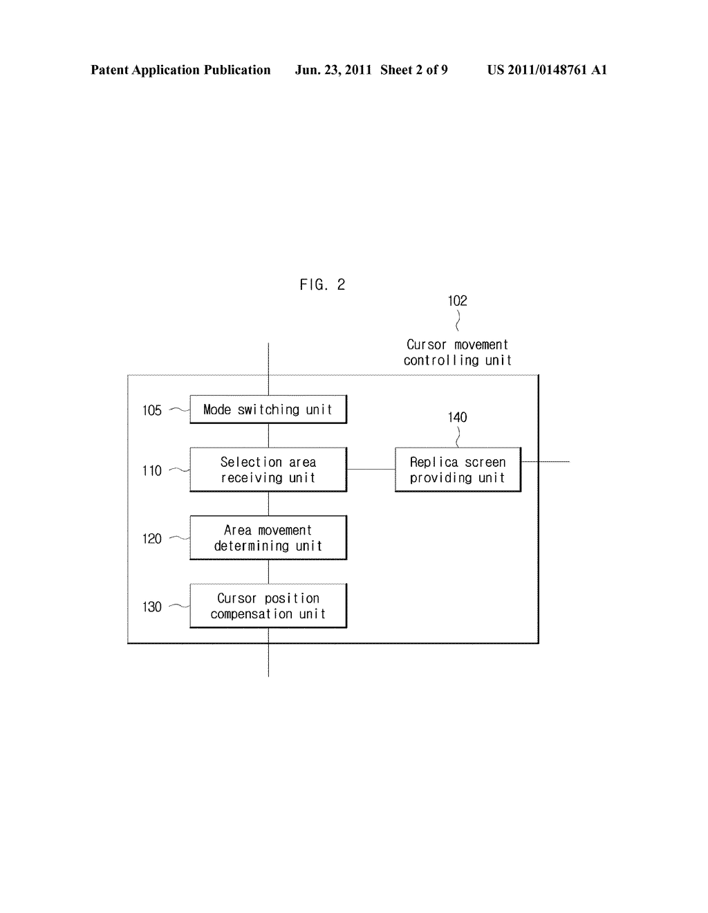 METHOD AND APPARATUS FOR CONTROLLING MOVEMENT OF CURSOR - diagram, schematic, and image 03