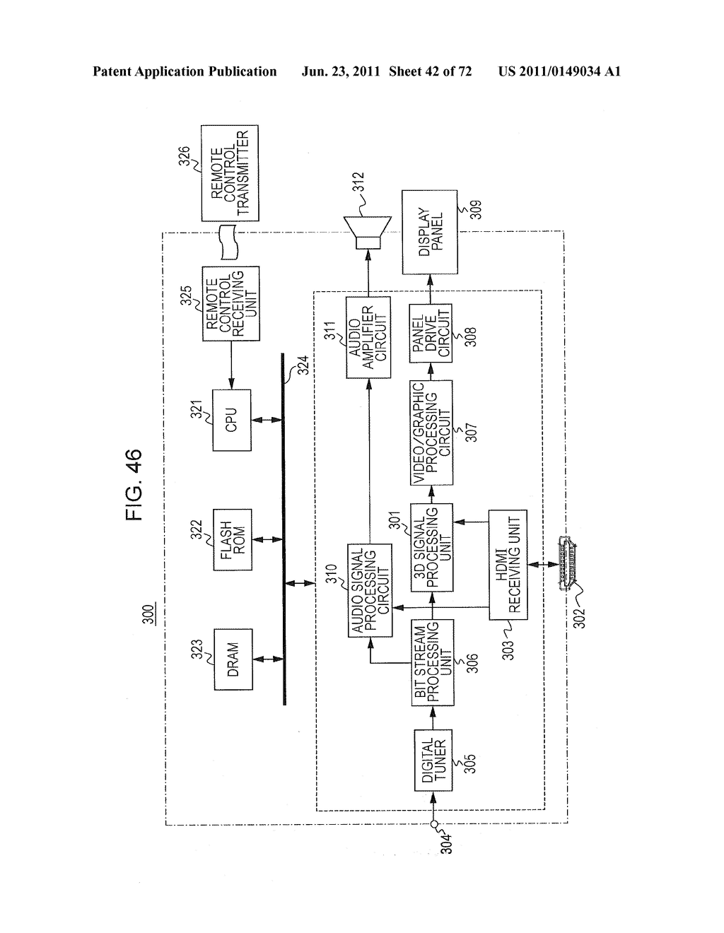 STEREO IMAGE DATA TRANSMITTING APPARATUS AND STEREO IMAGE DATA     TRANSMITTIMG METHOD - diagram, schematic, and image 43