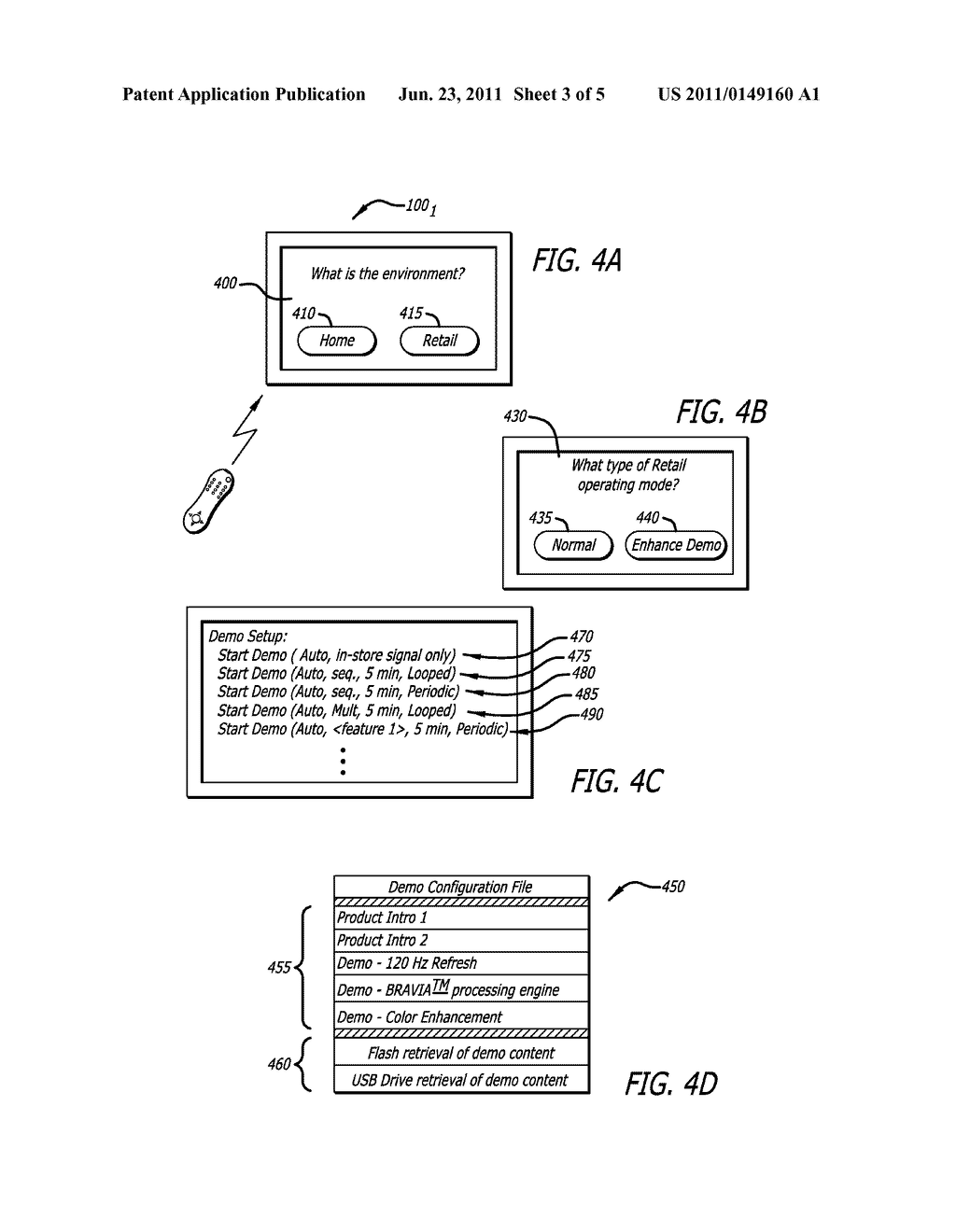 SYSTEM AND METHOD FOR ACTIVELY MANAGING PLAY BACK OF DEMO CONTENT BY A     DISPLAY DEVICE BASED ON CUSTOMER ACTIONS - diagram, schematic, and image 04