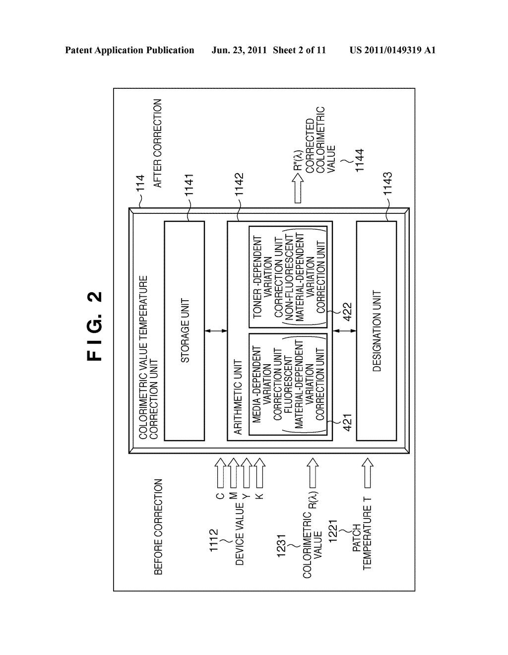 IMAGE PROCESSING APPARATUS AND COLOR PROCESSING METHOD - diagram, schematic, and image 03