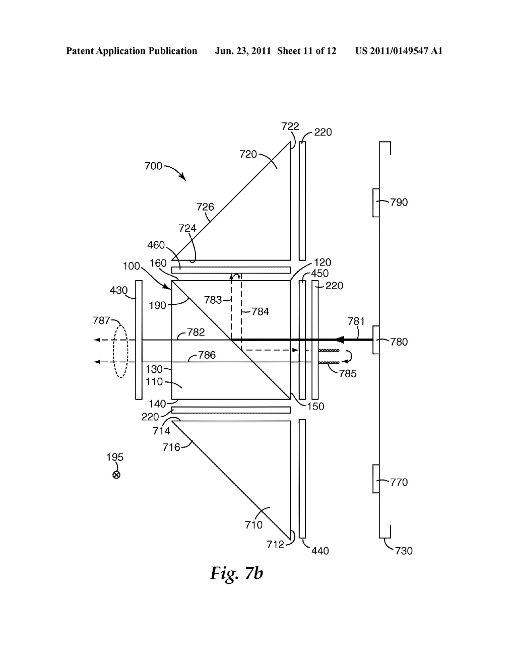 OPTICAL ELEMENT AND COLOR COMBINER - diagram, schematic, and image 12