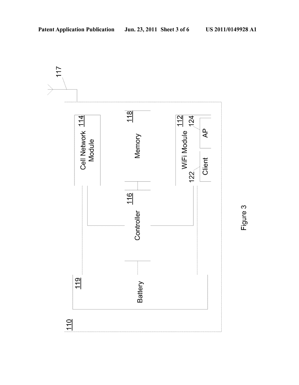 SYSTEM, METHOD AND DEVICE FOR SWITCHING BETWEEN WWAN AND WLAN IN A MOBILE     WIRELESS HOTSPOT DEVICE - diagram, schematic, and image 04