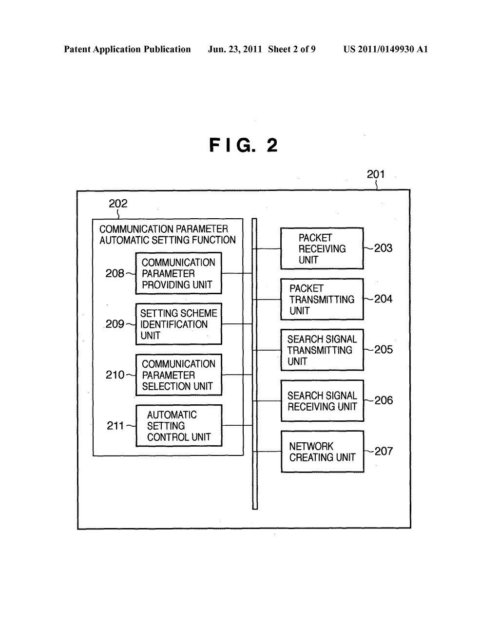 COMMUNICATION PARAMETER SETTING APPARATUS AND CONTROL METHOD THEREFORE - diagram, schematic, and image 03