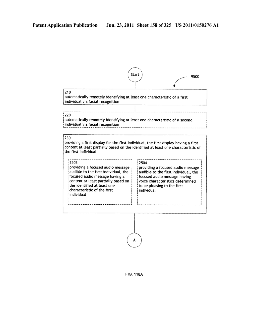 Identifying a characteristic of an individual utilizing facial recognition     and providing a display for the individual - diagram, schematic, and image 159