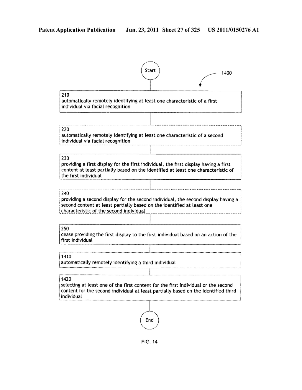 Identifying a characteristic of an individual utilizing facial recognition     and providing a display for the individual - diagram, schematic, and image 28