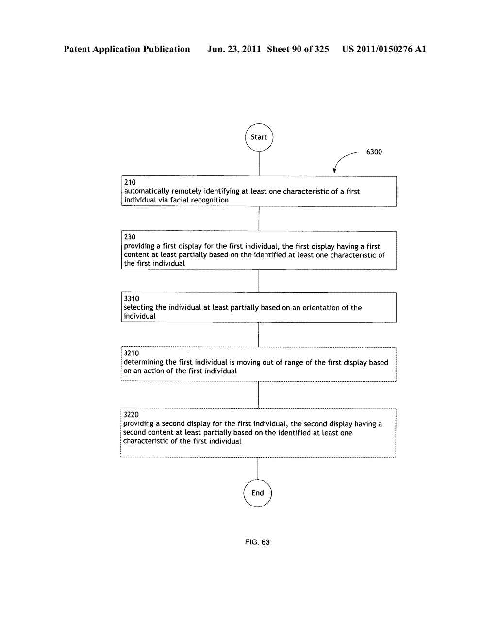 Identifying a characteristic of an individual utilizing facial recognition     and providing a display for the individual - diagram, schematic, and image 91