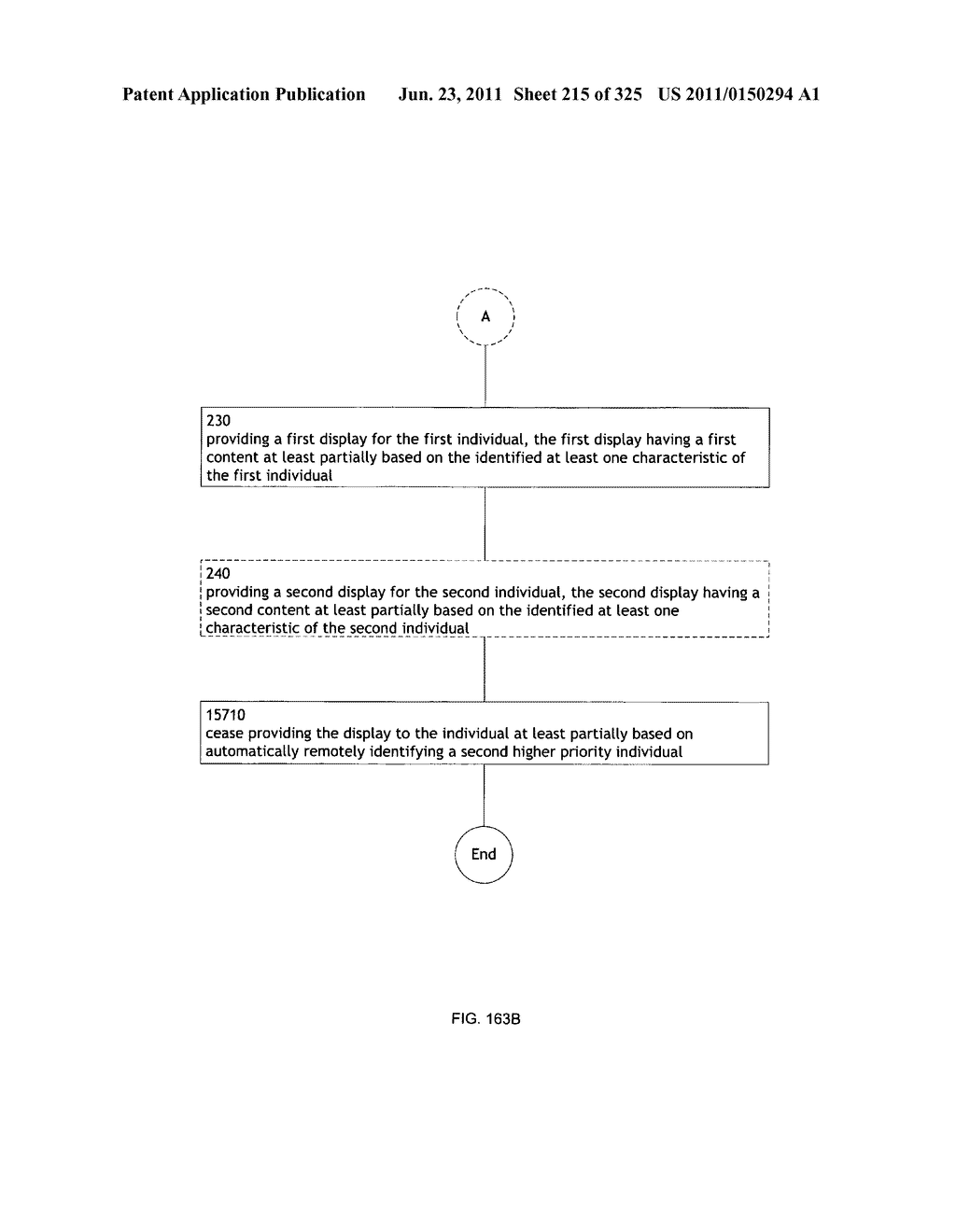 Identifying a characteristic of an individual utilizing facial recognition     and providing a display for the individual - diagram, schematic, and image 216