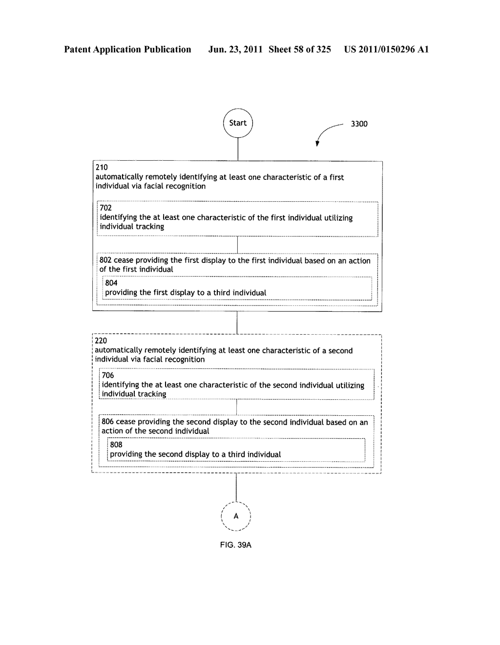 Identifying a characteristic of an individual utilizing facial recognition     and providing a display  for the individual - diagram, schematic, and image 59